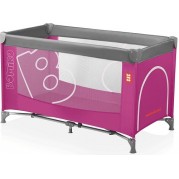 Cestovná postieľka BABY DESIGN - BOMIKO Basic 2017, ružová